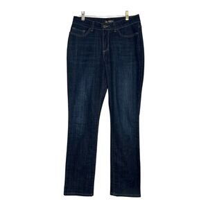 Lee Regular Fit Straight Leg Mid Rise Dark Wash‎ Denim Jeans Size 8